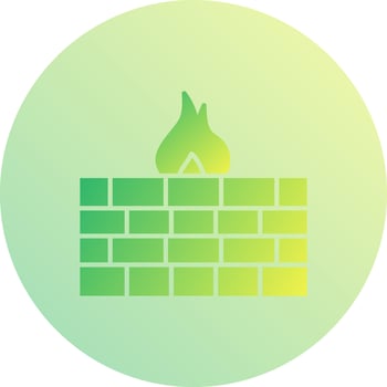 Unique Firewall Vector Icon