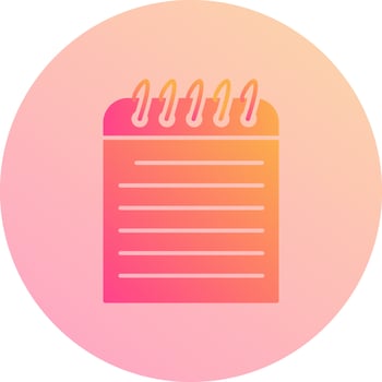 Unique Note Vector Icon