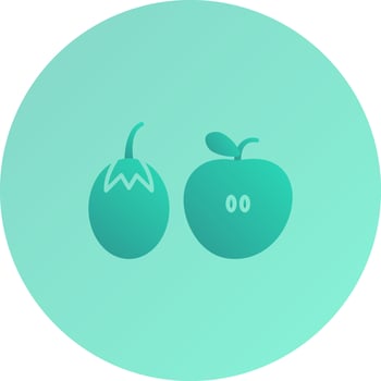 Fruits And Vegetables Unique Vector Icon
