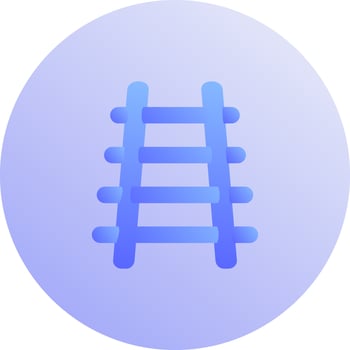 Train Tracks Vector Icon