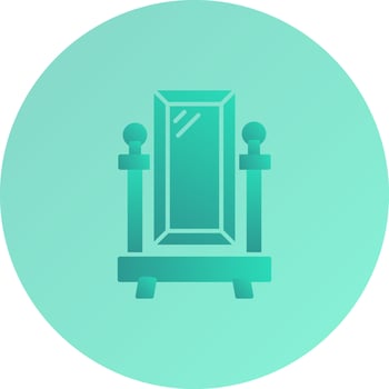 Floor Mirror Vector Icon