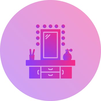 Dressing Table Vector Icon