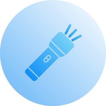 Flashlight Vector Icon