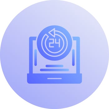 24h Support Vector Icon