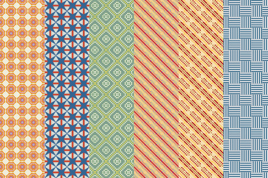 Trendy set wallpaper on backdrop. Simple background. Grunge background. vector