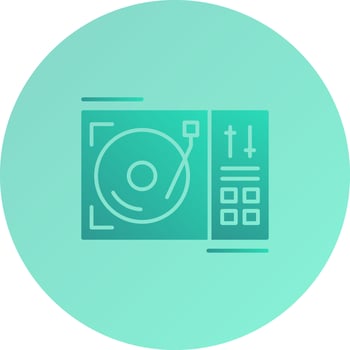 Turntable Vector Icon