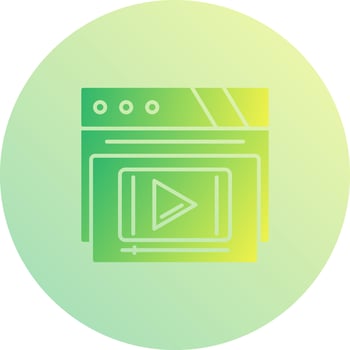 Video Player Vector Icon