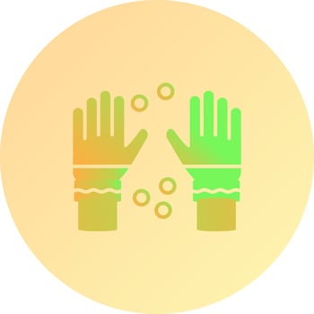 Winter Gloves Vector Icon