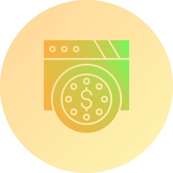 Dollar Coin Vector Icon