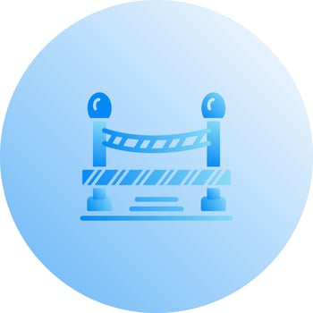 Do Not Cross Line Vector Icon