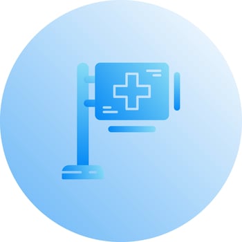 Hospital Sign Vector Icon