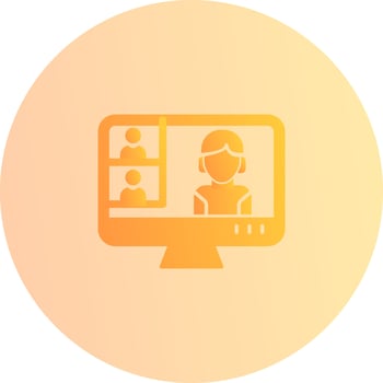 Conference video Call Vector Icon