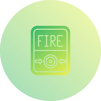 Fire Button Vector Icon