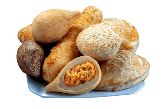 Brazilian snacks, esfirra, kebab, patty, coxinha, sausage wrapped png