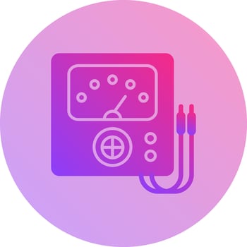 Voltmeter Vector Icon