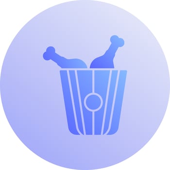 Fried Chicken Vector Icon