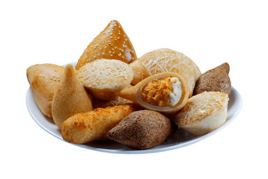 Brazilian snacks, esfirra, kebab, patty, coxinha, sausage wrapped png