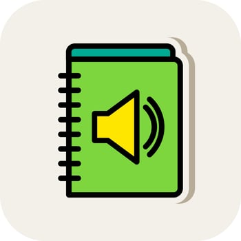 Audio Description Vector Icon Design
