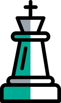 Chess King Vector Icon Design