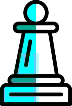 Chess Pawn Vector Icon Design