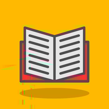 Book Open Vector Icon Design