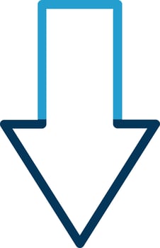 Down Vector Icon Design