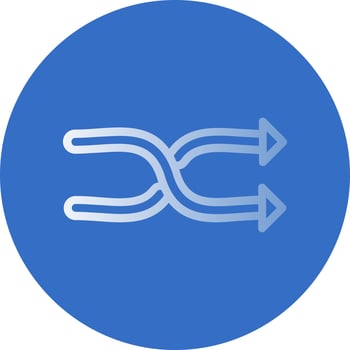 Shuffle Vector Icon Design