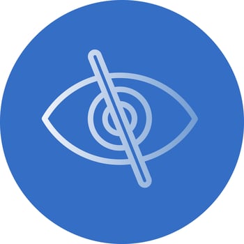 Eye Slash Vector Icon Design