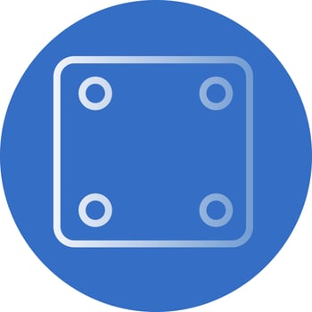 Dice Four Vector Icon Design