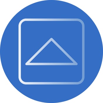 Caret Square Up Vector Icon Design