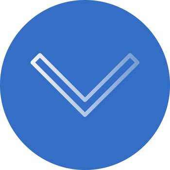 Chevron Down Vector Icon Design