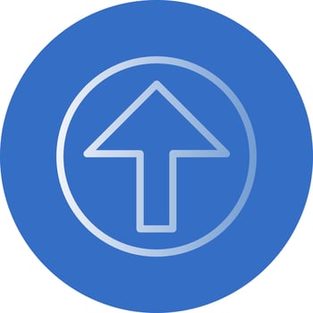 Arrow Alt Circle Up Vector Icon Design