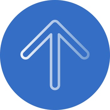 Arrow Up Vector Icon Design