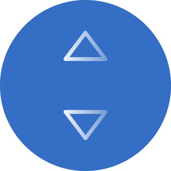 Arrows Alt V Vector Icon Design