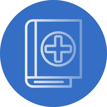 Book Medical Vector Icon Design