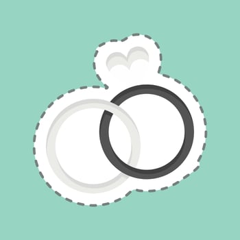 Icon Ring. related to Family symbol. simple design editable. simple illustration vector