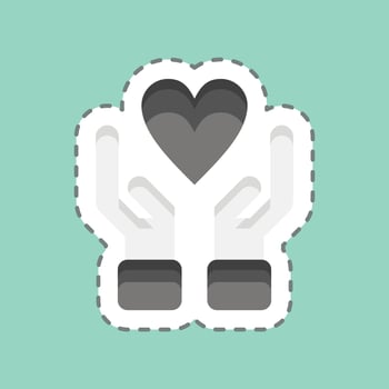 Icon Care. related to Family symbol. simple design editable. simple illustration vector