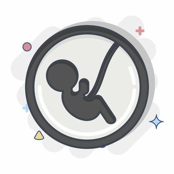 Icon Baby. related to Family symbol. simple design editable. simple illustration vector
