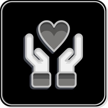 Icon Care. related to Family symbol. simple design editable. simple illustration vector