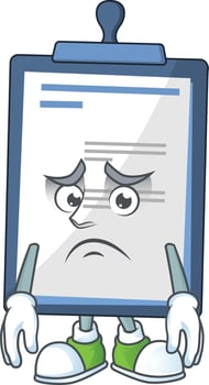Medical note Cartoon character vector