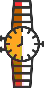 Wristwatch Vector Icon Design