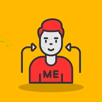 Myself Vector Icon Design