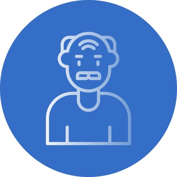 Elderly Vector Icon Design