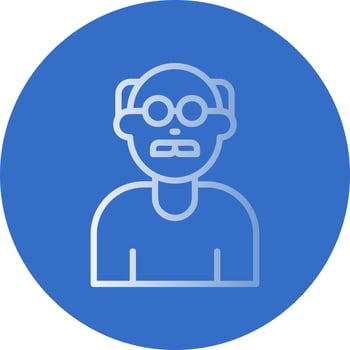 Old Man Vector Icon Design