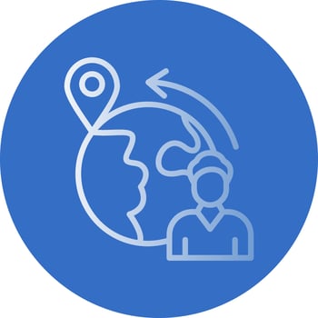 Migration Vector Icon Design