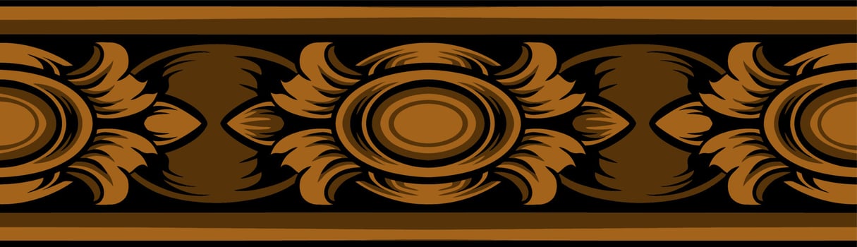 classic style engraving vector ornament design for elements, color editable