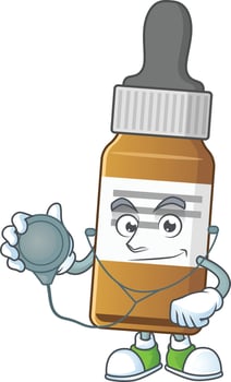 Liquid bottle Cartoon character vector