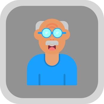 Old Man Vector Icon Design