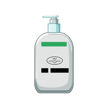 skin cleansing cream cartoon vector illustration