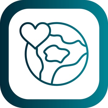 Save The World Vector Icon Design